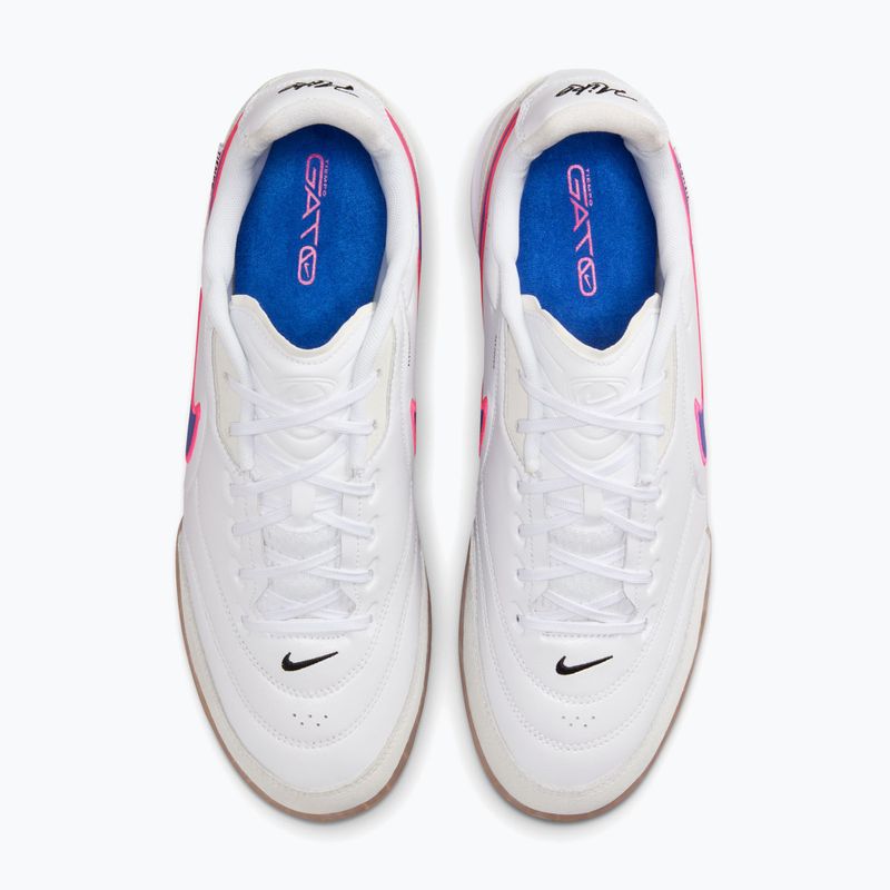 Pánske futbalové kopačky Nike Streetgato white/pink blast/racer blue 5
