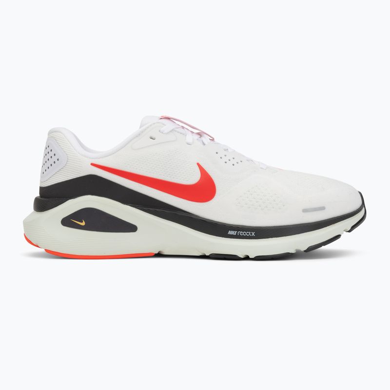 Pánske bežecké topánky Nike Structure 26 white/medium ash/bright crimson 2