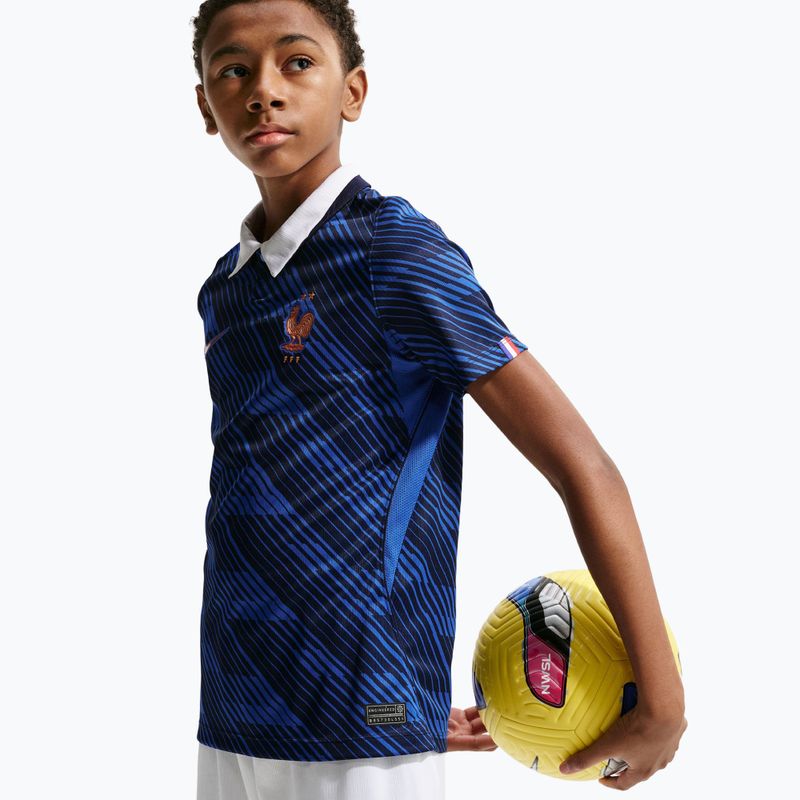 Detské futbalové šortky Nike FFF 2026 Stadium Home white/metallic copper 5