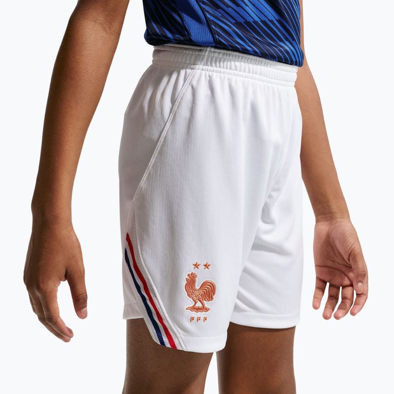 Detské futbalové šortky Nike FFF 2026 Stadium Home white/metallic copper 7