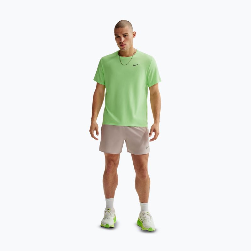 Pánske bežecké tričko Nike Miler Dri-Fit UV lime blast 2