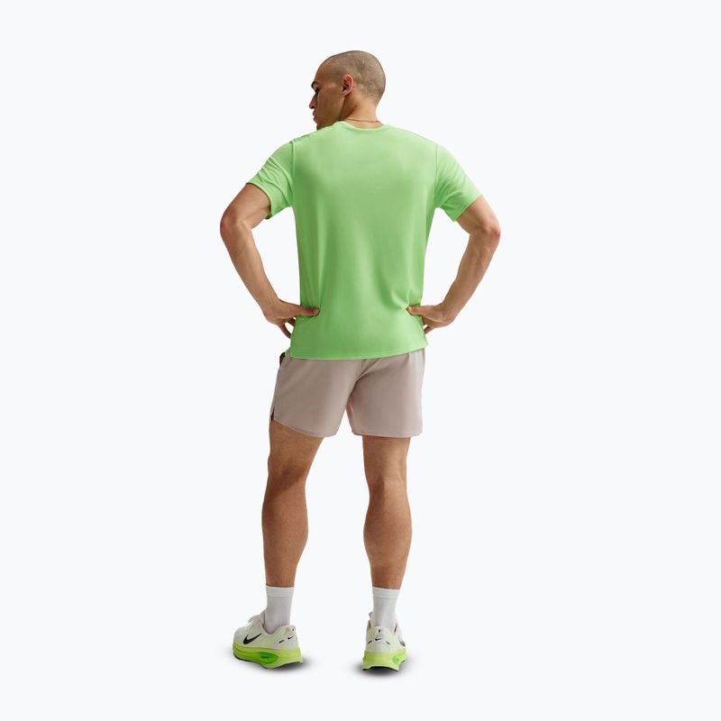 Pánske bežecké tričko Nike Miler Dri-Fit UV lime blast 3