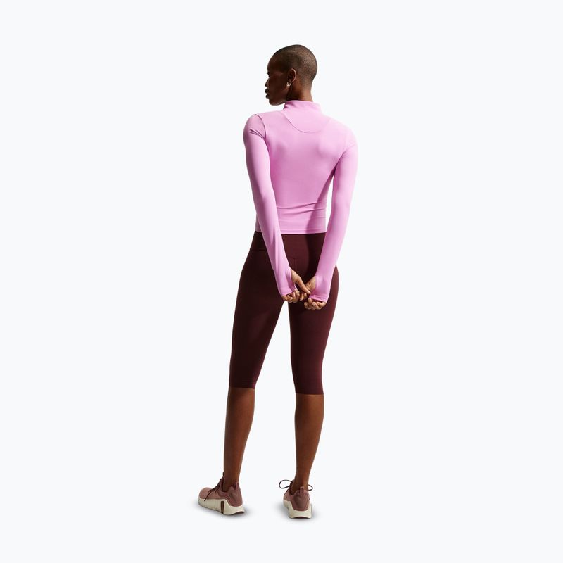 Dámska tréningová mikina Nike Zenvy Dri-Fit Full Zip light magenta/white 3