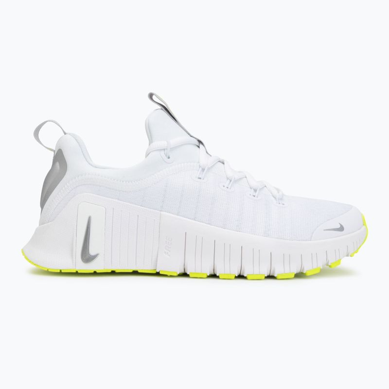 Dámske tréningové topánky Nike Free Metcon 6 white/volt/metallic silver 2