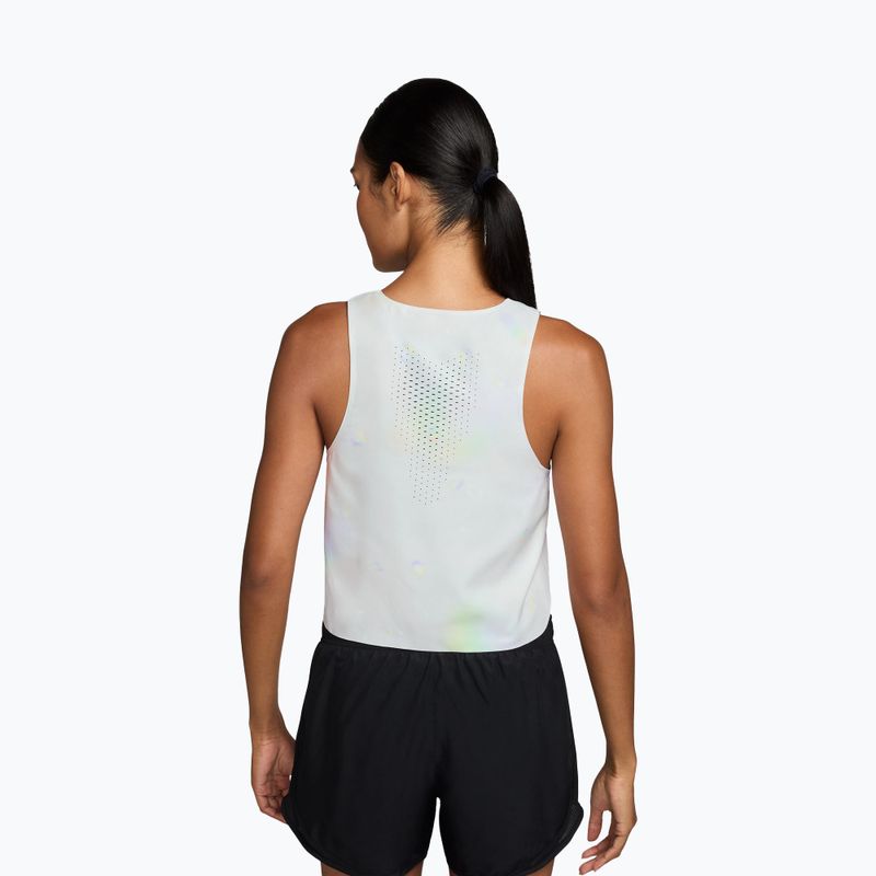 Dámske bežecké tielko Nike AeroSwift Dri-Fit ADV Cropped Tank Top off white/black 2