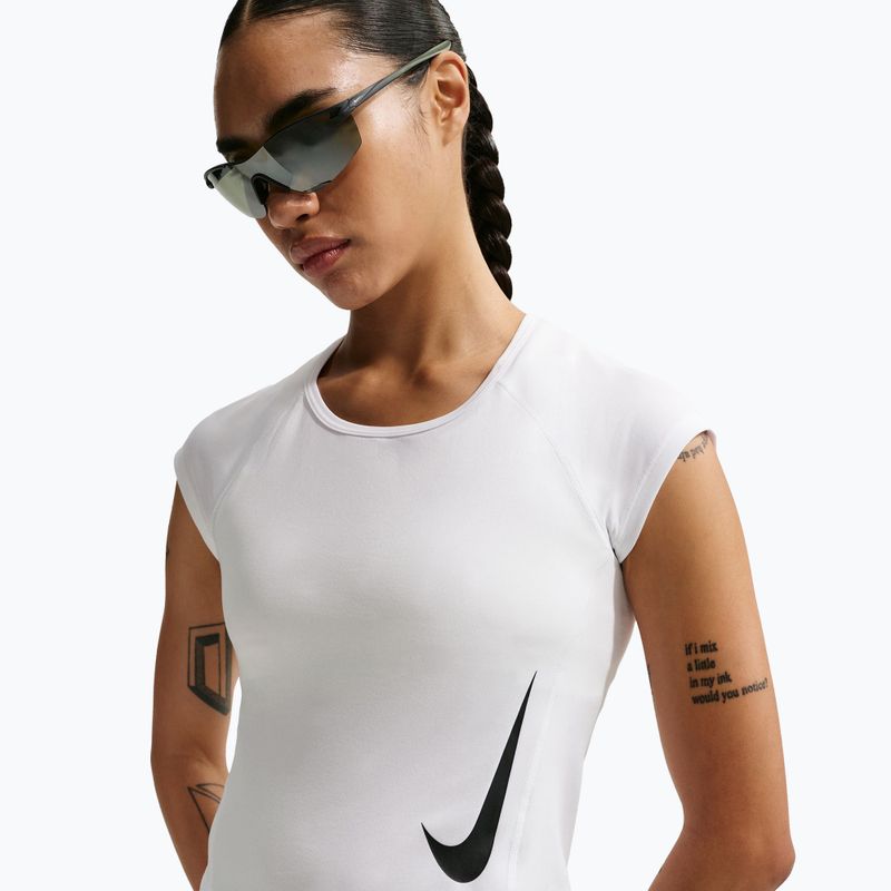 Dámske bežecké tričko Nike Swoosh Run Dri-Fit white/photon dust/black 2