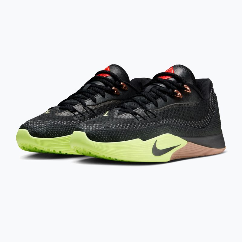 Pánske basketbalové topánky Nike Street Flare black/light lemon twist/desert dust/black 3
