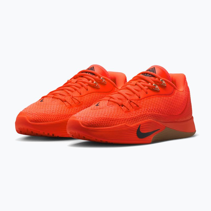 Pánske basketbalové topánky Nike Street Flare bright crimson/gum light brown/black 3