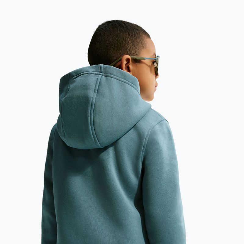 Detská mikina Nike Club Fleece Hoodie mineral slate/white 3