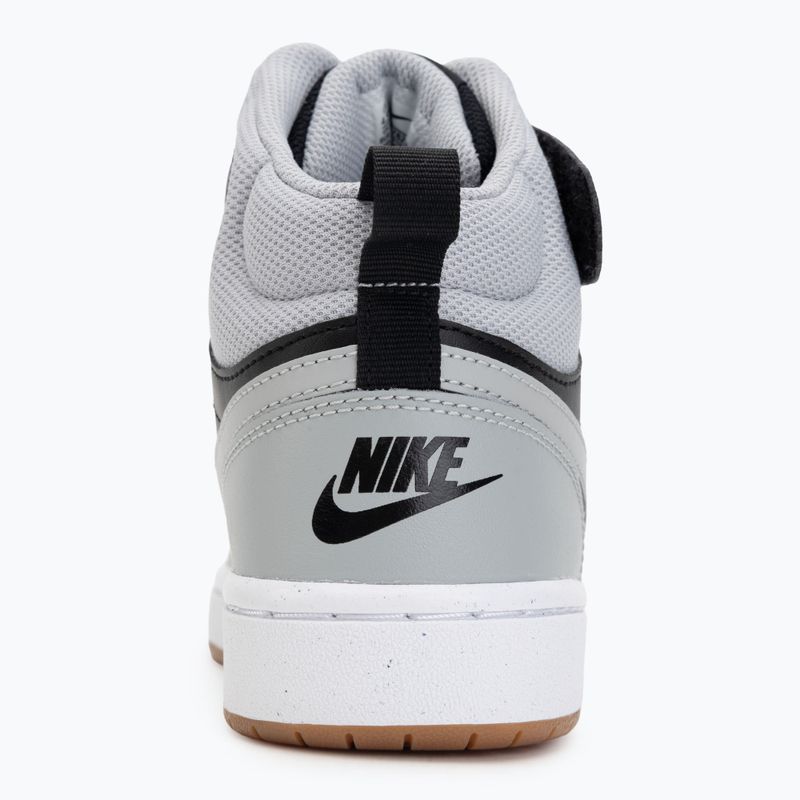 Topánky Nike Court Borough Mid 2 black/white/gum med brown/light smoke grey 6