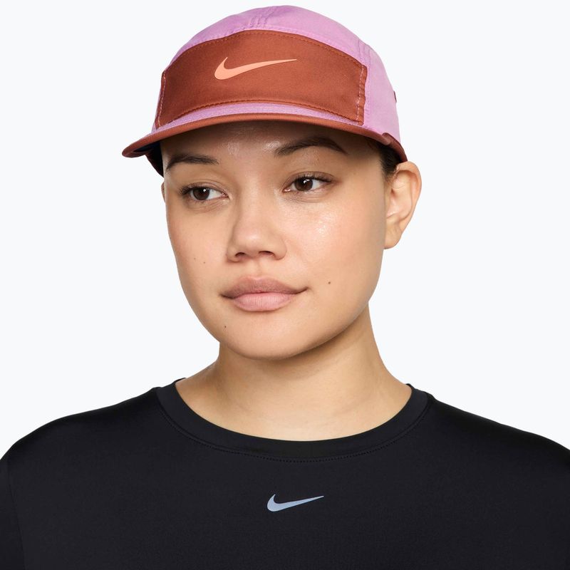 Šiltovka Nike Dri-Fit Fly light magenta/dusty peach/orange frost 3