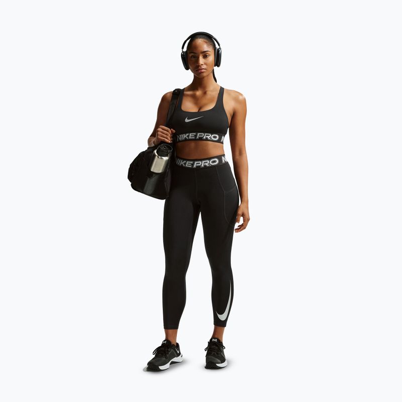 Dámske legíny Nike Pro Mid-Rise 7/8 black/white/white 2