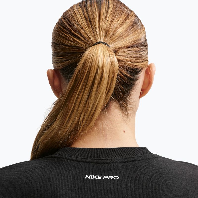 Dámska tréningová mikina Nike Pro Dri-Fit Crew Neck black/metallic silver/white 4