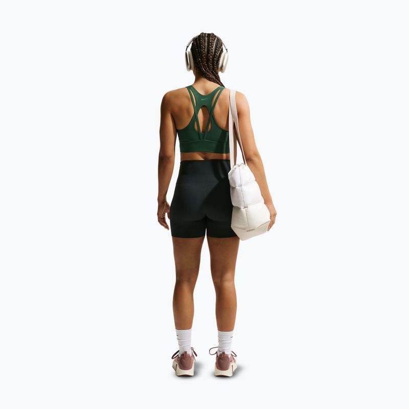 Tréningová podprsenka Nike Zenvy Light Support Longline fir/white 3