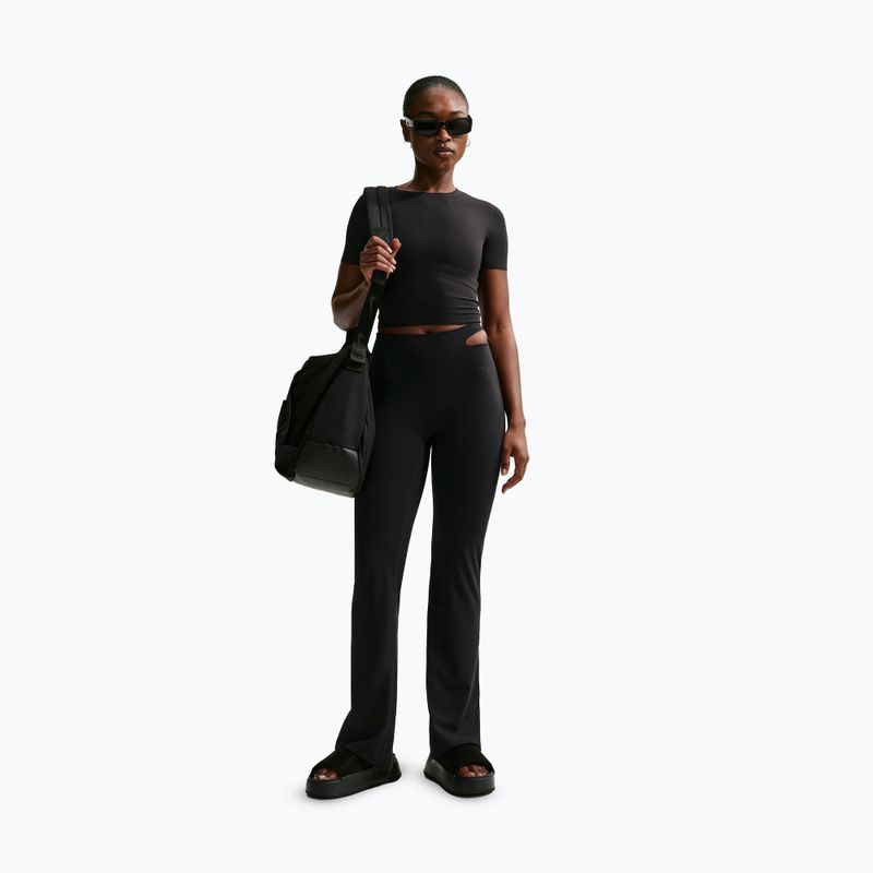 Dámske tréningové nohavice Nike Zenvy High-Waisted Flared black/pcg3c 2