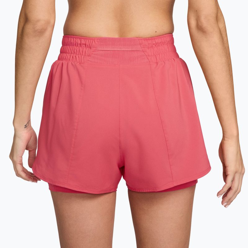 Dámske šortky Nike One Dri-Fit High-Waisted 3" 2In1 sea coral/white 7