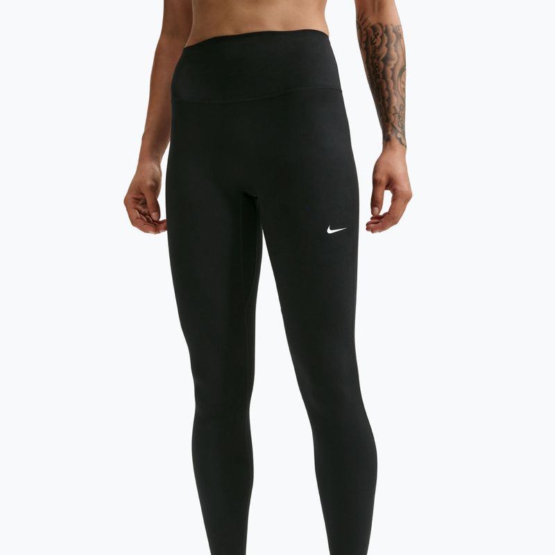 Dámske legíny Nike One Seamless Front High-Waisted black/white 4