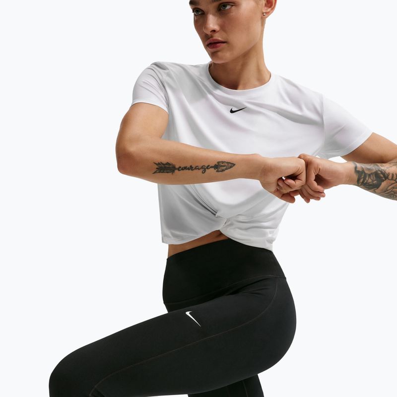 Dámske legíny Nike One Seamless Front High-Waisted black/white 6