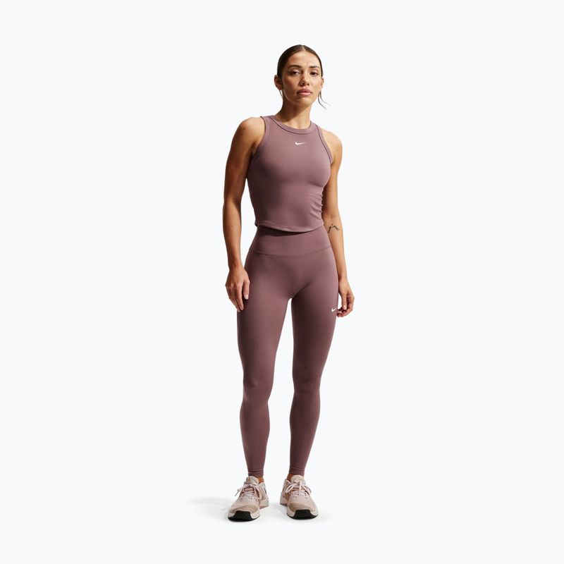 Dámske legíny Nike One Seamless Front High-Waisted tattoo/white 2