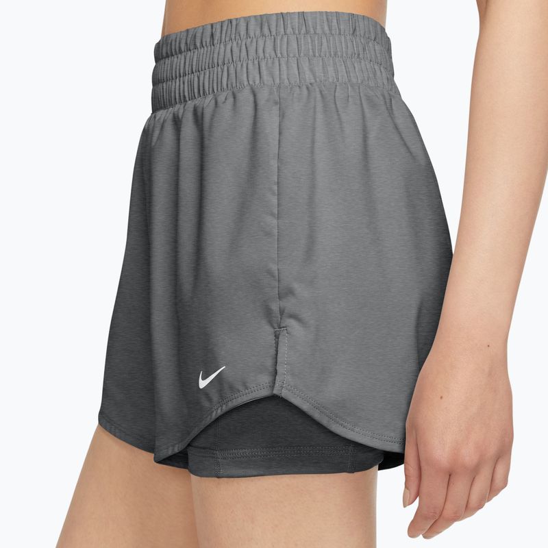 Dámske šortky Nike One Dri-Fit High-Waisted 3" 2In1 smoke grey/heather/white 3