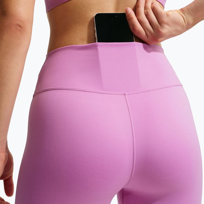 Dámske legíny Nike One Seamless Front High-Waisted light magenta/white 5
