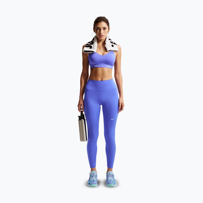 Dámske tréningové legíny Nike One High-Waisted 7/8 sapphire/white 2