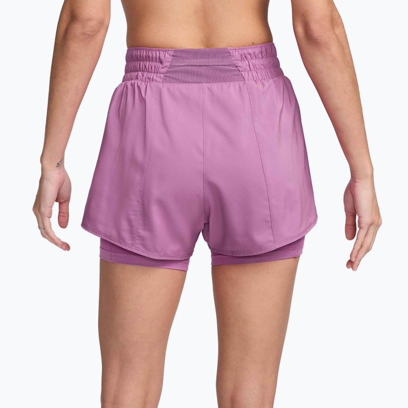 Dámske šortky Nike One Dri-Fit High-Waisted 3" 2In1 light magenta/white 2