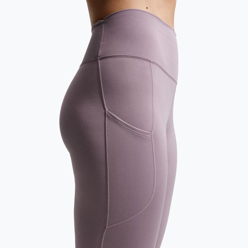 Dámske tréningové legíny Nike One High-Waisted 7/8 light violet ore/white 5