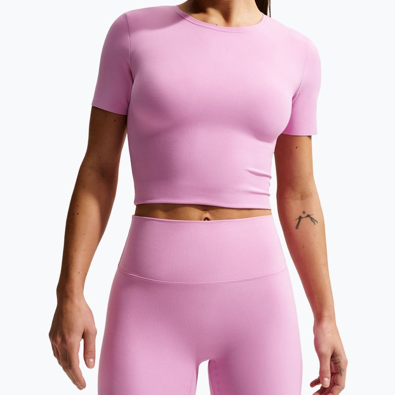 Dámske šortky Nike Zenvy High Waisted Biker 5" light magenta/white 5