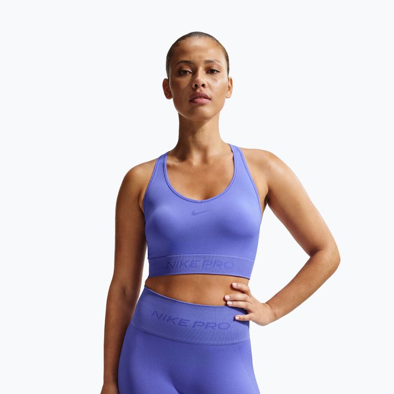 Dámske šortky Nike Pro Seamless High-Waisted Biker 5" sapphire 5