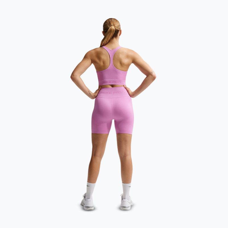 Tréningové tričko  top Nike Pro Seamless Dri-Fit Cropped light magenta 3