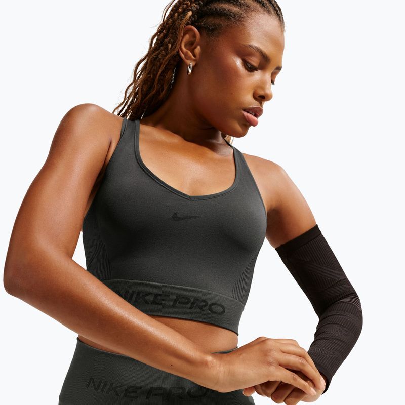 Dámske tričko Nike Pro Seamless Dri-Fit Cropped dark 4