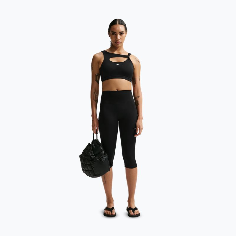 Fitness podprsenka Nike One Medium Support black/white 2