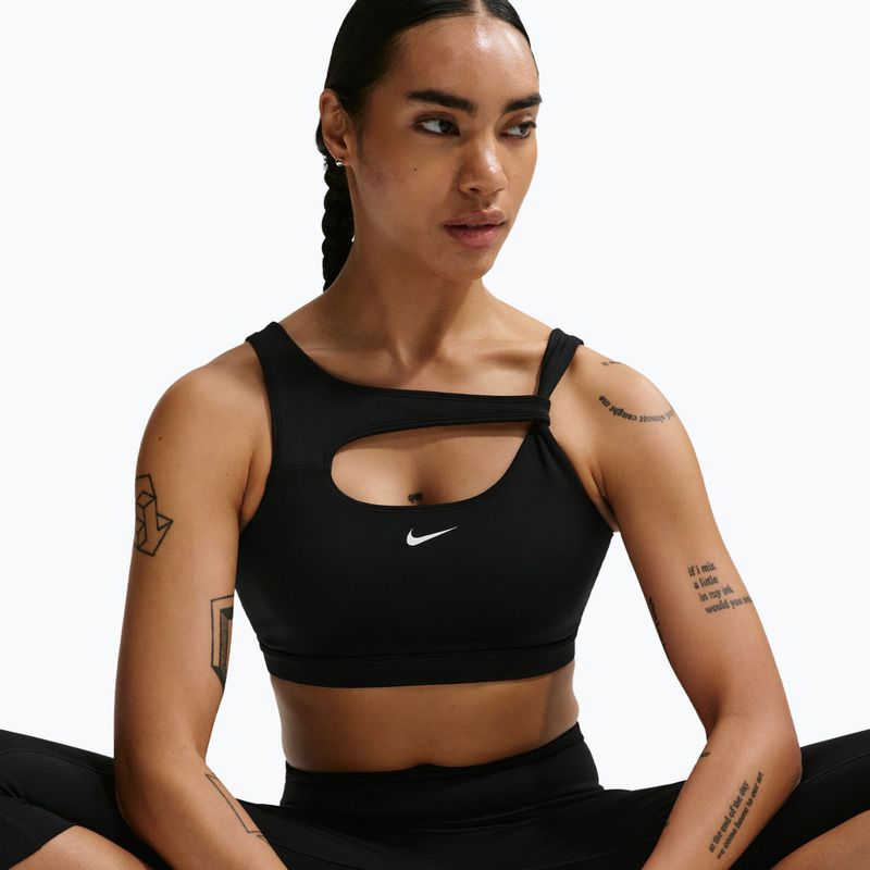 Fitness podprsenka Nike One Medium Support black/white 5