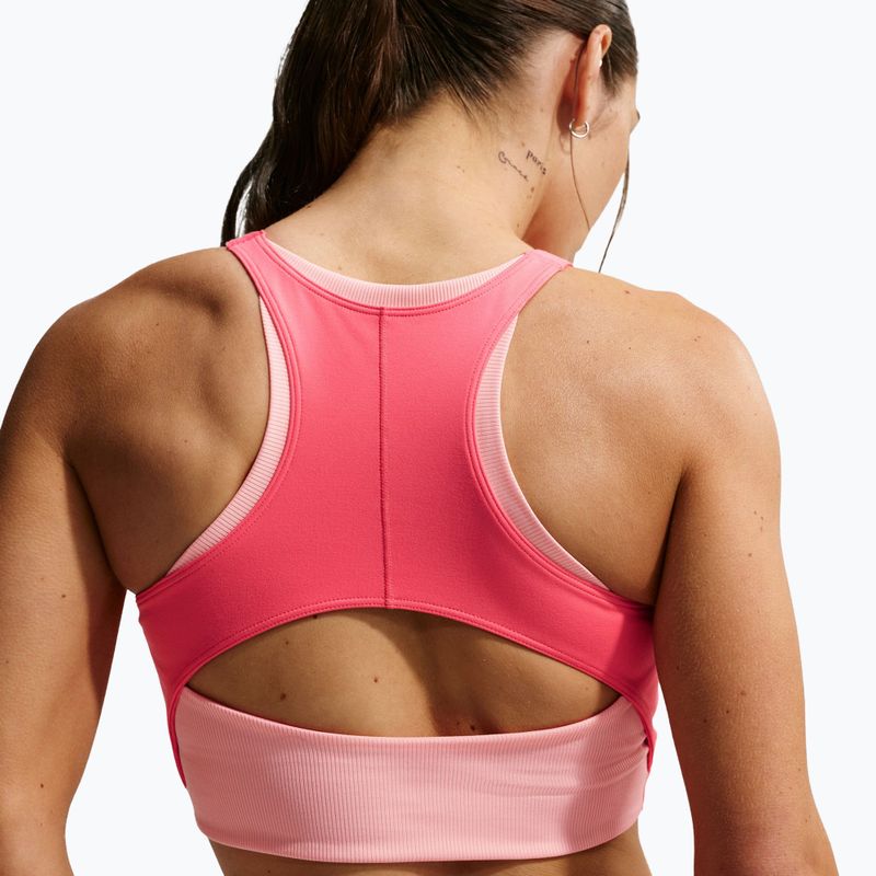 Fitness podprsenka Nike One Medium Support Sea coral/bleached coral/white 6