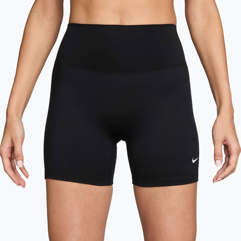 Dámske šortky Nike One High-Waisted Biker 5" black/white