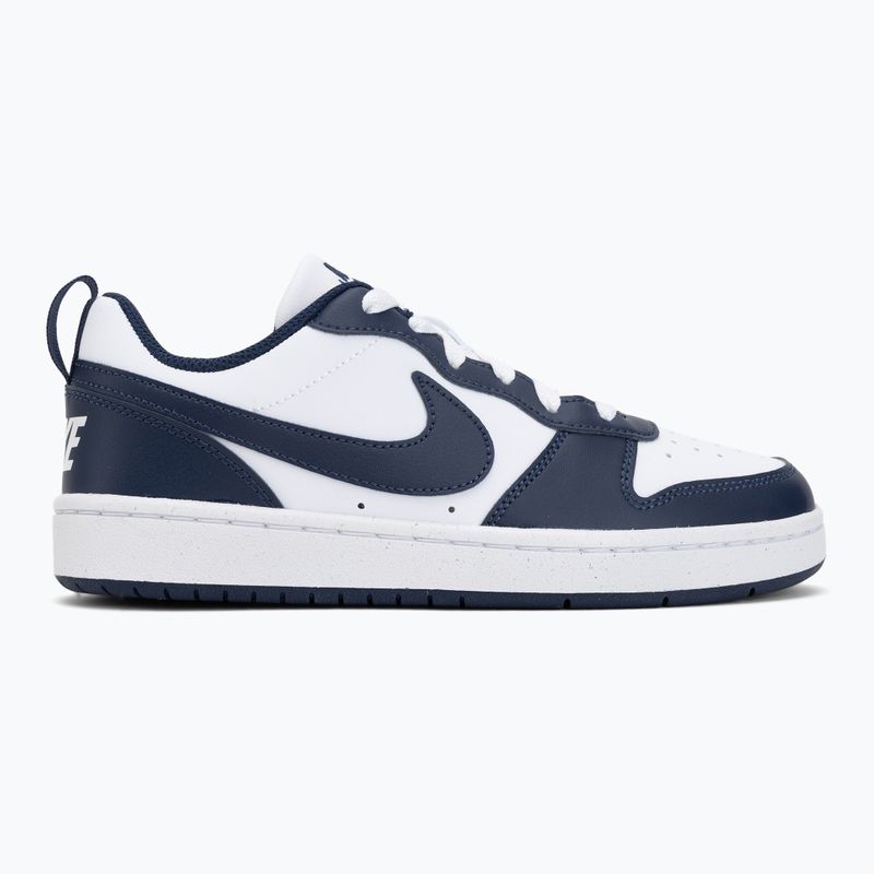 Detské topánky Nike Court Borough Low Next Bloom white/white/midnight navy 2