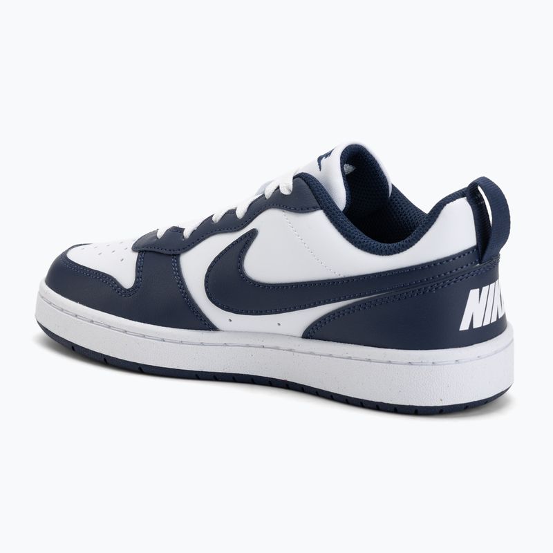 Detské topánky Nike Court Borough Low Next Bloom white/white/midnight navy 3