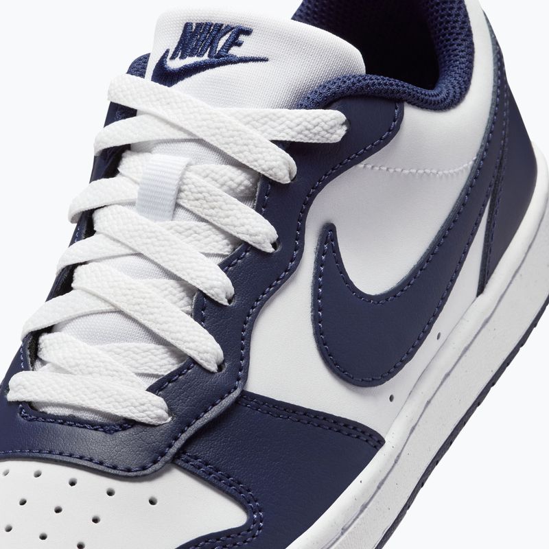 Detské topánky Nike Court Borough Low Next Bloom white/white/midnight navy 8