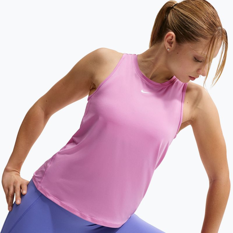 Dámske tréningové tričko Nike One Classic Dri-Fit light magenta/white 4
