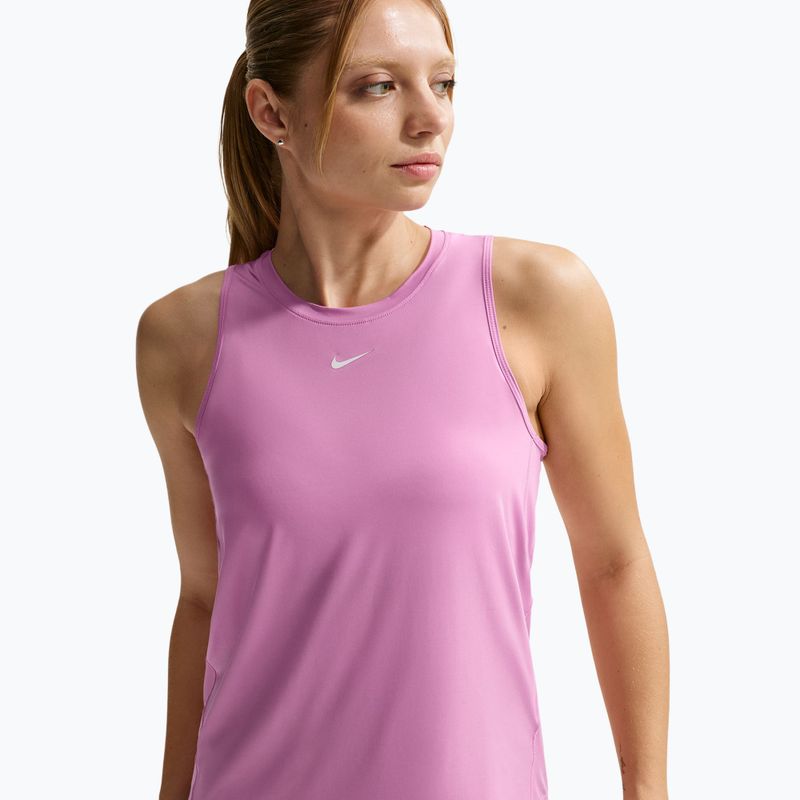 Dámske tréningové tričko Nike One Classic Dri-Fit light magenta/white 5
