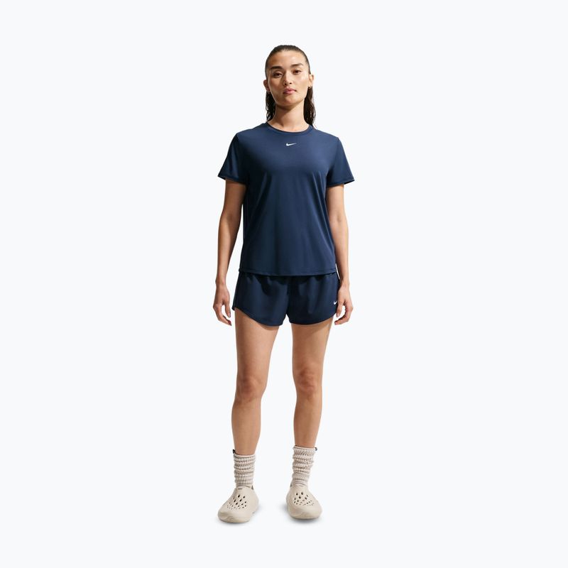 Dámske tréningové tričko Nike One Classic midnight navy/white 2