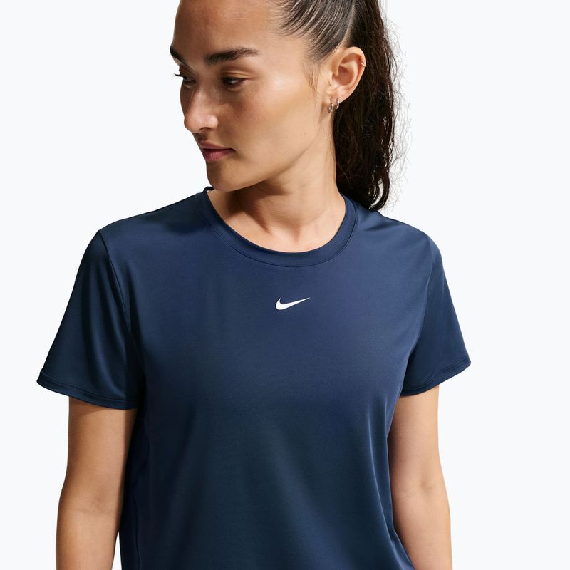 Dámske tréningové tričko Nike One Classic midnight navy/white 4
