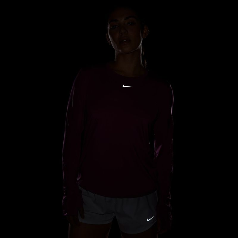 Tréningové tričko longsleeve Nike One Classic Dri-Fit light magenta/white 4