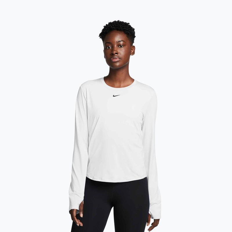 Tréningové tričko longsleeve Nike One Classic Dri-Fit white/black