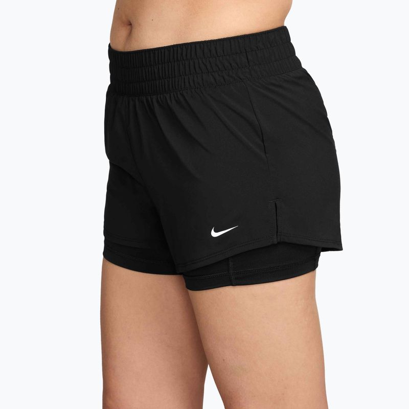 Dámske bežecké šortky Nike One Dri-FIT 2IN1 black/white 3