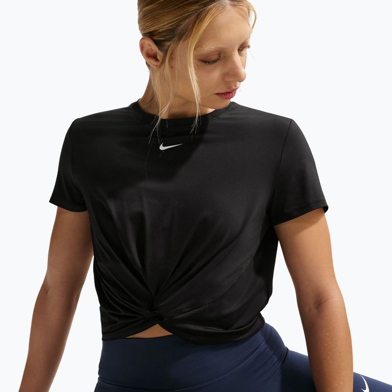 Dámske tričko Nike One Classic Twist Dri-Fit black/white 4