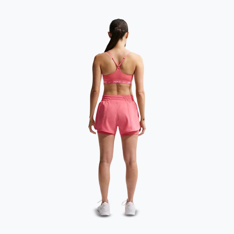 Dámske bežecké šortky Nike One Dri-FIT 2IN1 sea coral/white 3