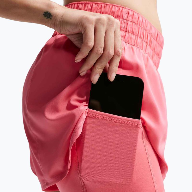 Dámske bežecké šortky Nike One Dri-FIT 2IN1 sea coral/white 7