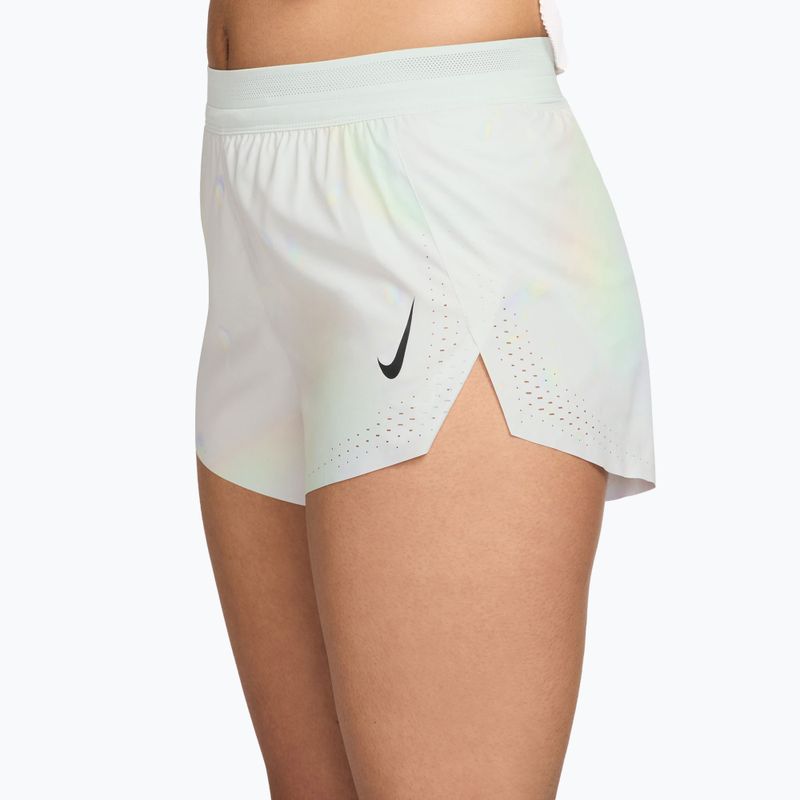 Dámske bežecké šortky Nike AeroSwift Dri-Fit ADV Mid-Rise Brief Lined 3" off-white/white/black 3